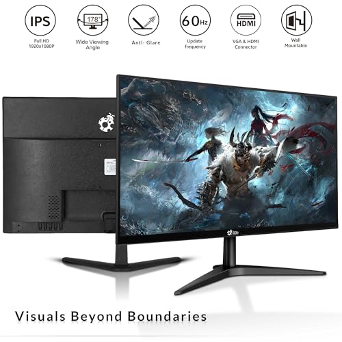 RGB Gaming Desktop PC Bundle - Intel Core i5 6th Gen, 16GB DDR4 Ram, 1TB SSD, NVIDIA GeForce GTX 1050 Ti 4GB, 24-inch Monitor, Windows 11 Pro (Renewed) T252038