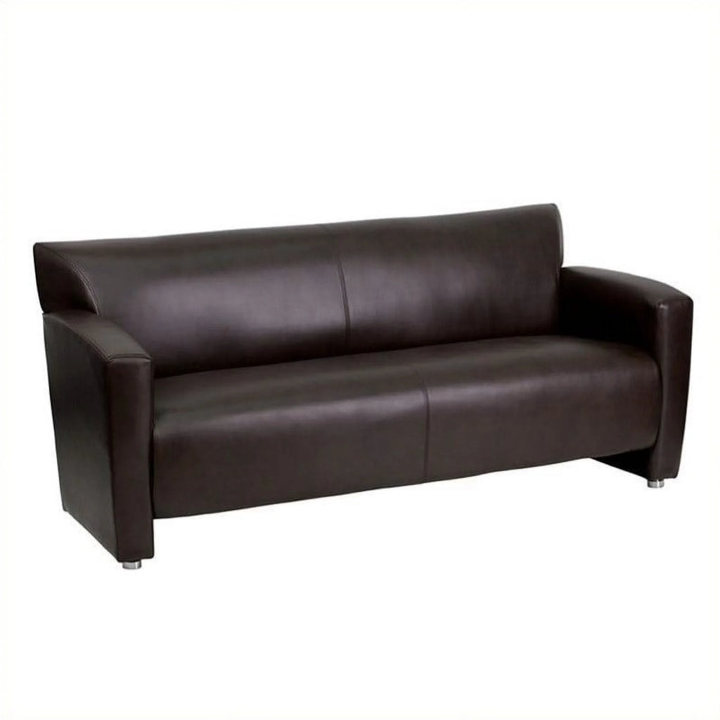 Brown Leather Sofa U337