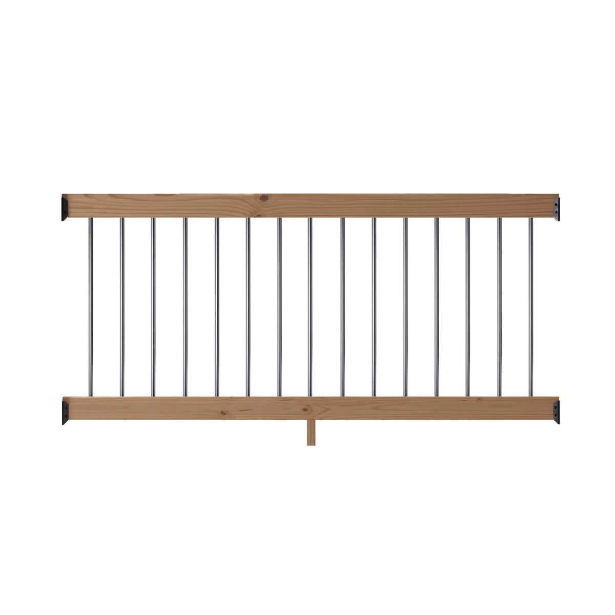 6 ft. Wood Railing Kit with Aluminum Round Balusters B40183