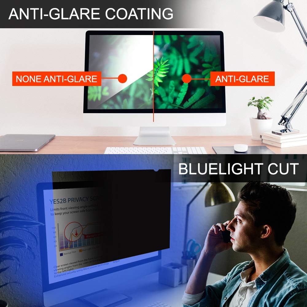 21.5 Inch Monitor Privacy Screen Filter, Pack of 2 O337