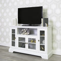 White Wood Media Storage TV Stand Console Z5302