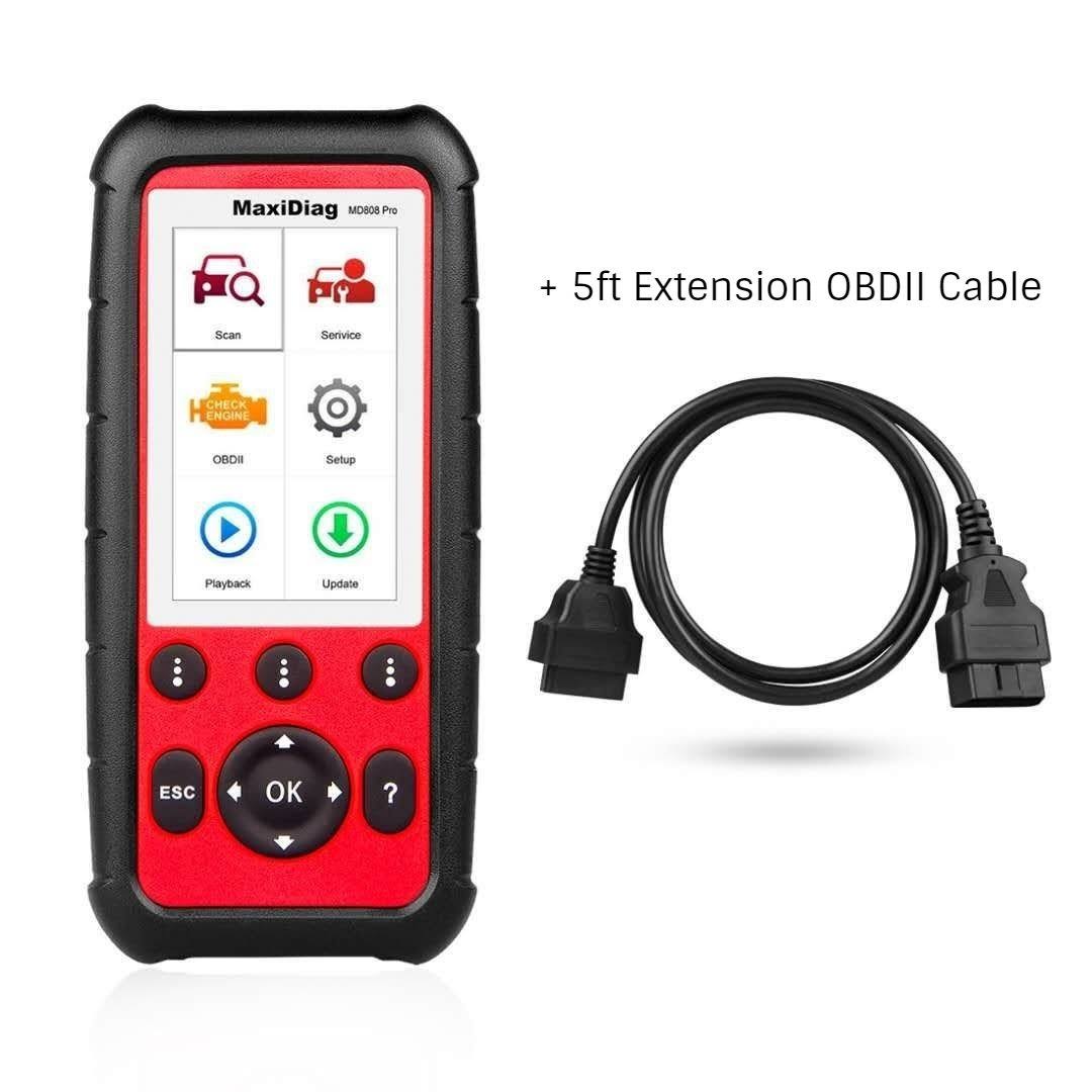 OBDII Scanner with 5ft Extension Cable G8186