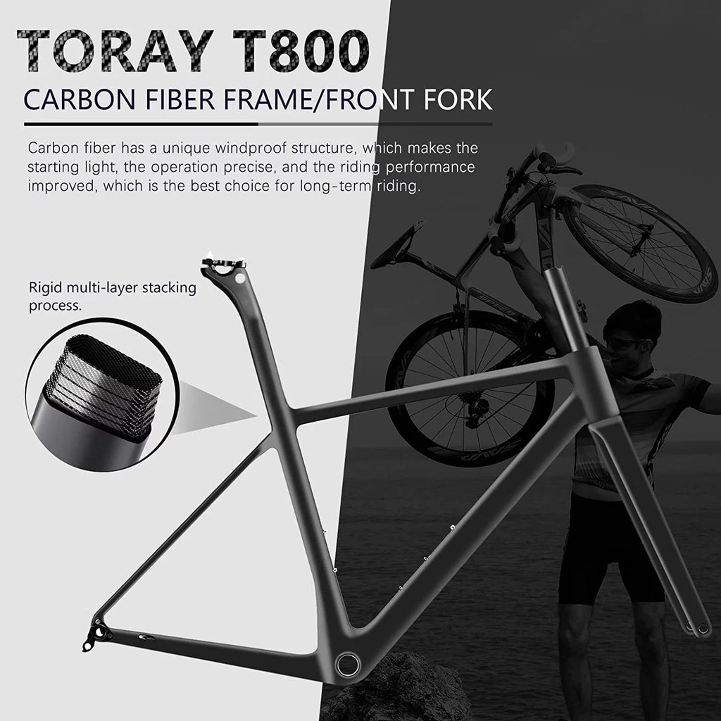 Carbon Fiber 700C Road Bike 18 Speed A517