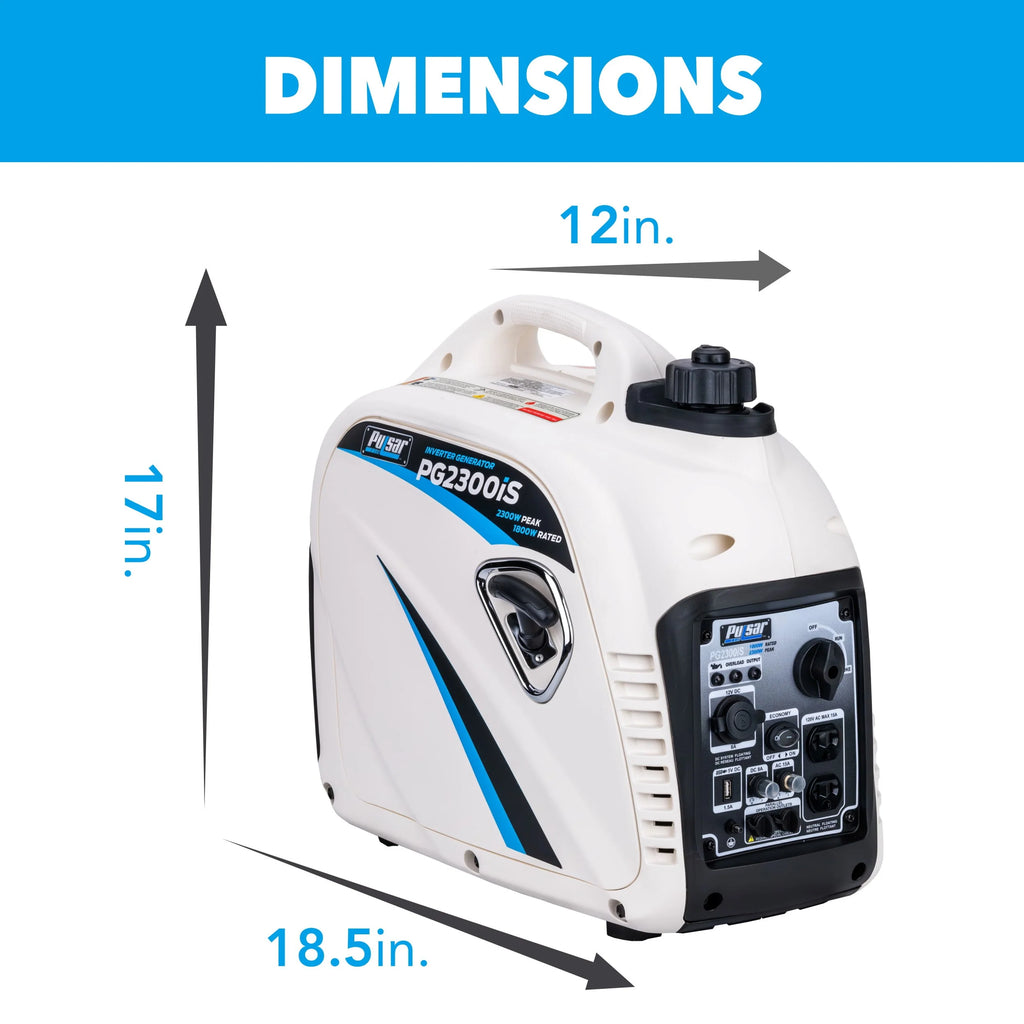 2300-Watt Super Quiet Gas Powered Inverter Generator H510005