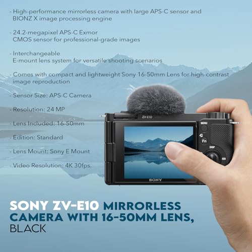 Black APS-C Mirrorless Camera with 16-50mm Lens P876