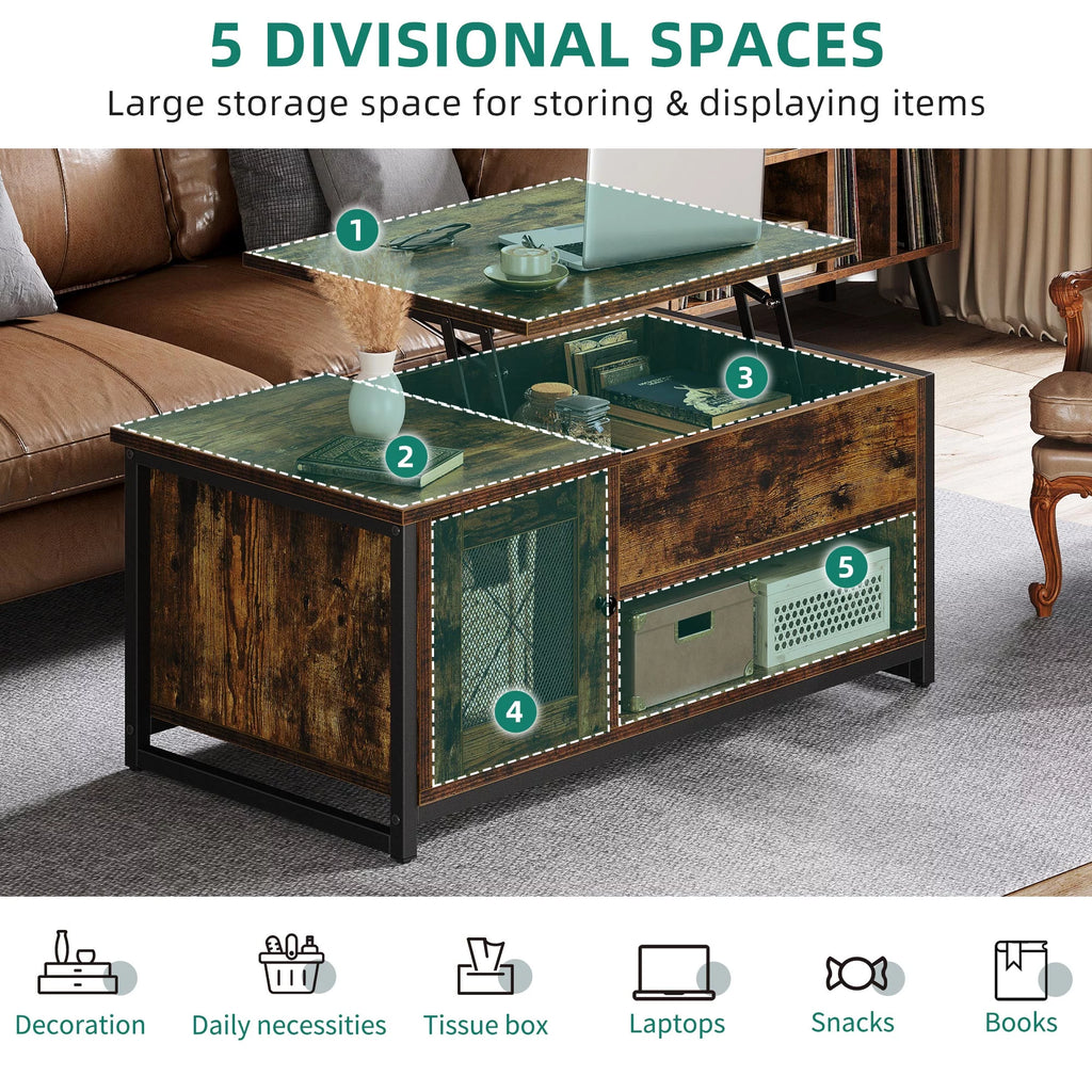 Lift Top Coffee Table with Storage C973578