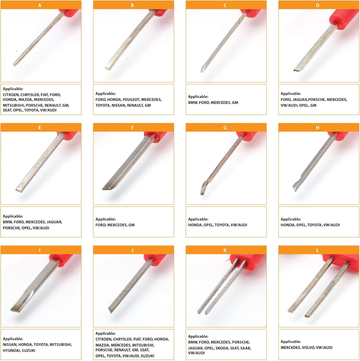 25 Piece Terminal Removal and Release Kit F712