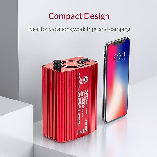 300W Power Inverter DC 12V to 110V AC Converter with USB-C Car Charger K6564