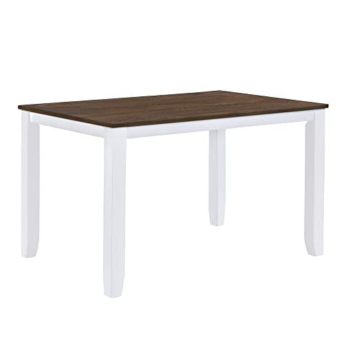 5-Piece Wood Dining Table Set with 4 Upholstered Chairs (Blue) X155
