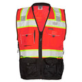 Fluorescent Red Surveyors Vest F8927