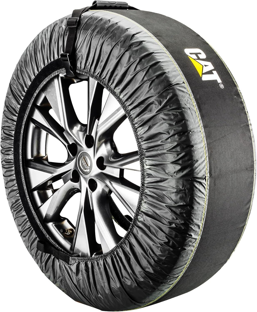 4 Piece Wheel Bags for Winter, Fits Tires 22 inches to 31 inches Black D67301