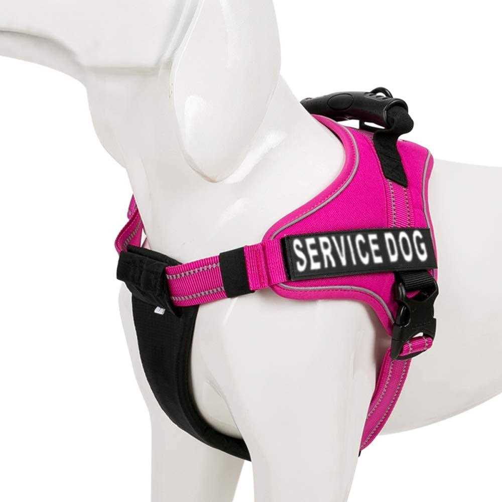 Service Dog Harness with Reflective Patches and Handle J505238