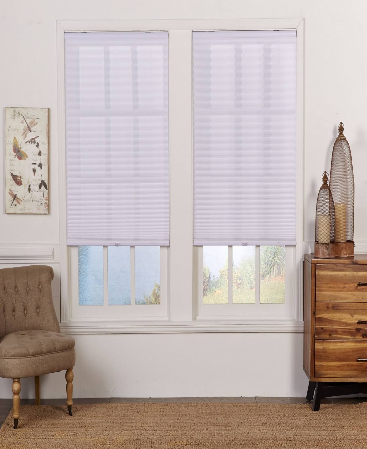 Cordless Light Filtering Pleated Shade 32x72 I1935