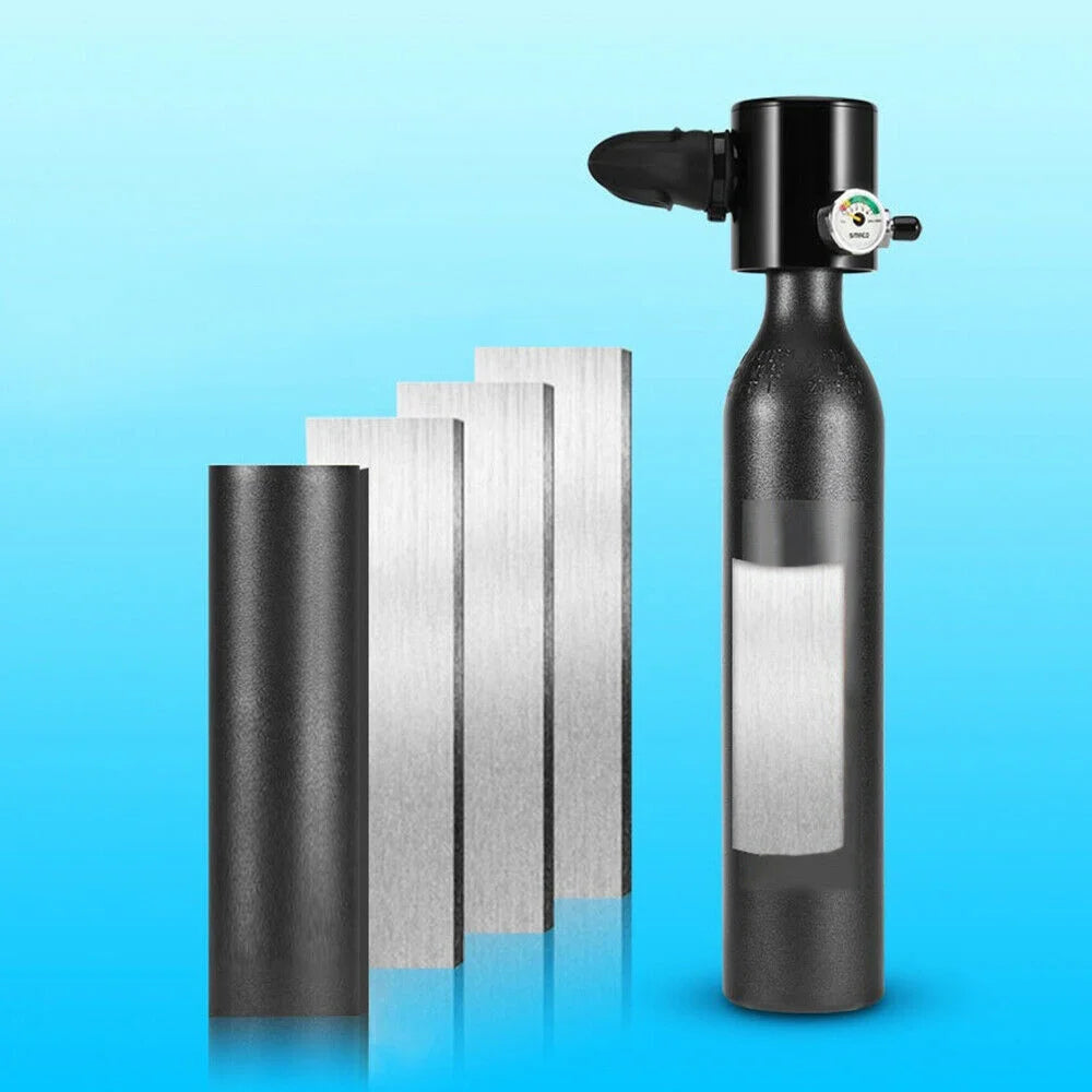 Mini Scuba Tank 0.5L Oxygen Air Tank and High-Pressure Pump 4500PSI Y834