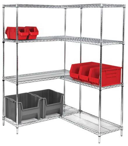 Chrome Wire Shelving Unit Q391684