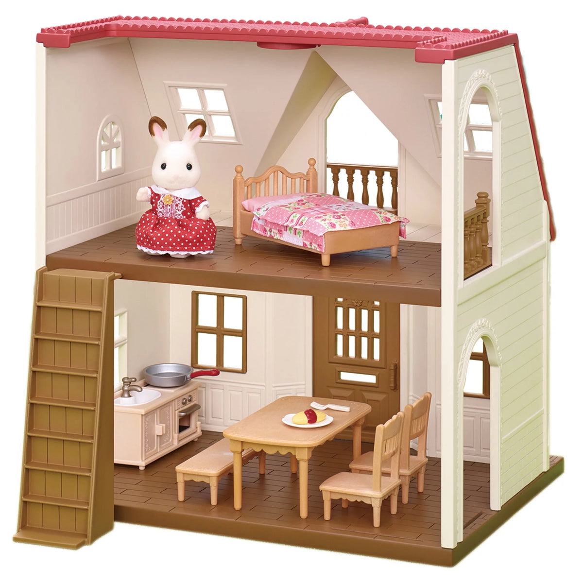 Dollhouse Playset with Figure, Furniture and Accessories W307