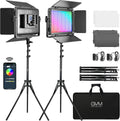 RGB LED Video Light 65W 2 Packs Aluminum Alloy J161093