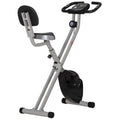 Folding Upright Stationary Exercise Bike with 8 Levels of Magnetic Resistance E987548