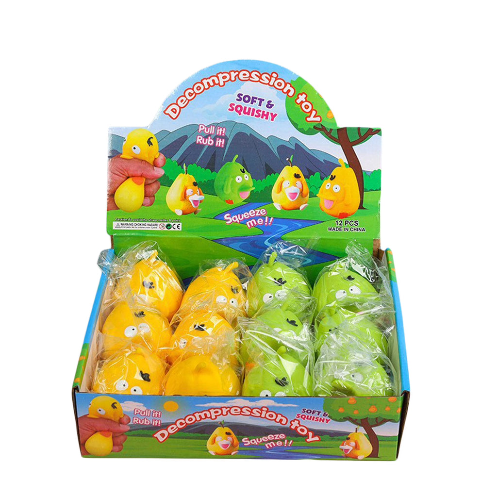 Sensory Squeeze Toy Cartoon Duck Pear C61138