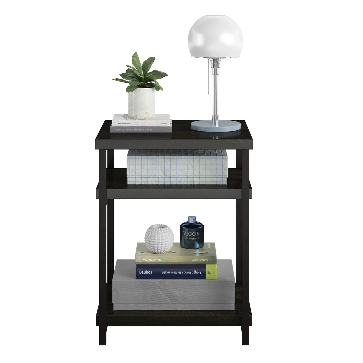 Brown Oak End Table I513