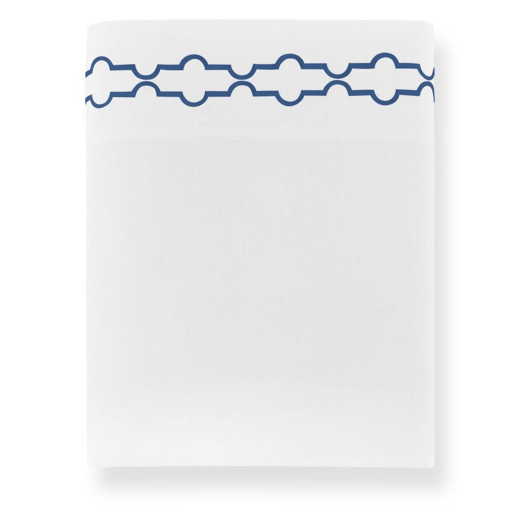 Indigo Sateen Flat Sheet - Full/Queen B3652