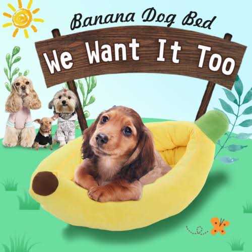 Banana Shape Washable Dog Bed with Removable Cushion Y616541