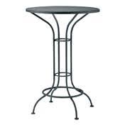 White Aurora Hammered Round Bistro Table with Mesh Top E222928