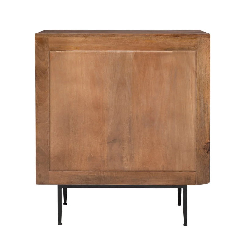 Brown Wood Cabinet with 2 Shelves Z2333