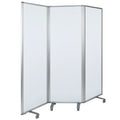 Mobile Magnetic Whiteboard Partition with Lockable Casters R491
