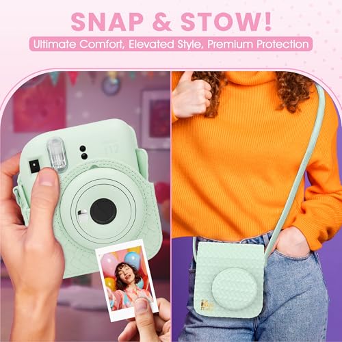 Blossom Pink Instant Camera with Case and Film S16911
