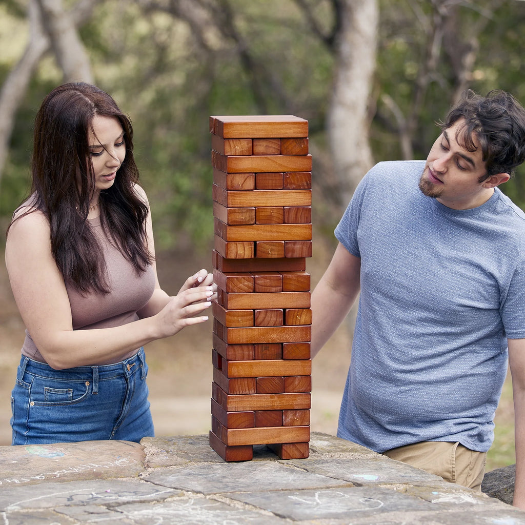 Natural Pine Wood Stacking Game 2 Pack D928503