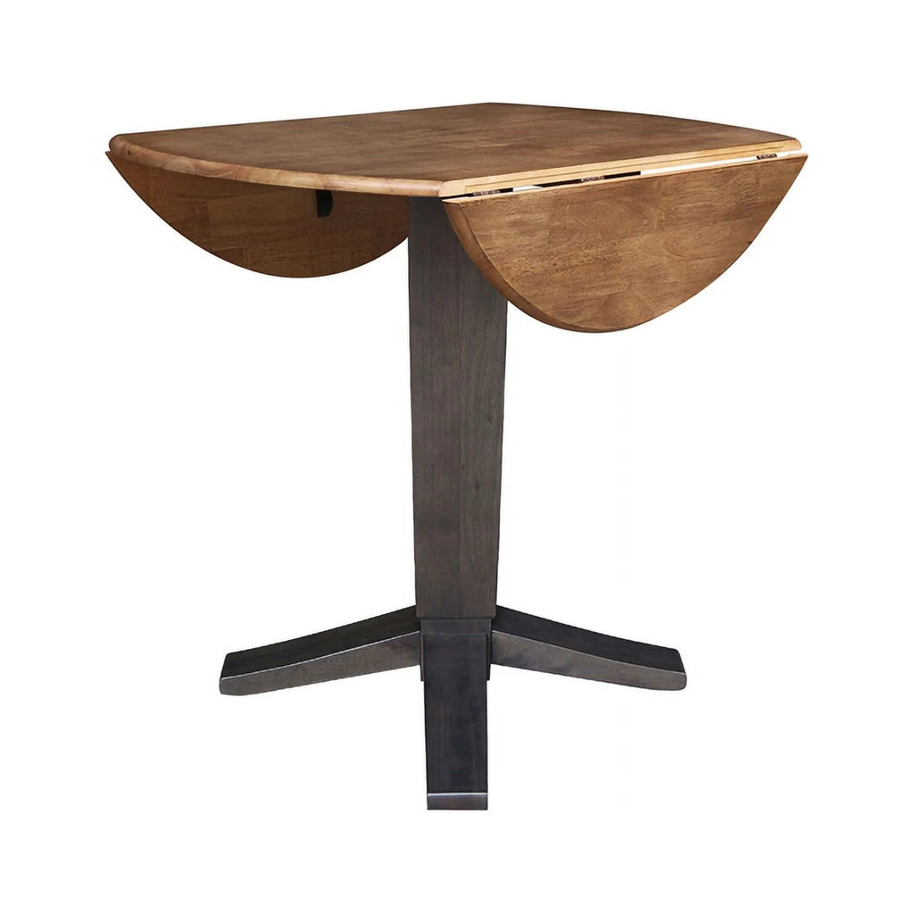 42" Round Dual Drop Leaf Pedestal Dining Table N523377