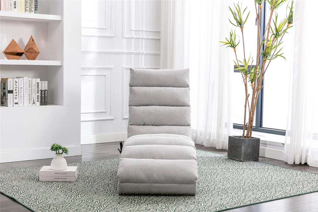 Linen Chaise Lounge Indoor Chair V581252
