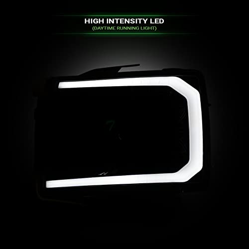 Black Housing LED Strip Bar Headlights With Amber Reflector P434