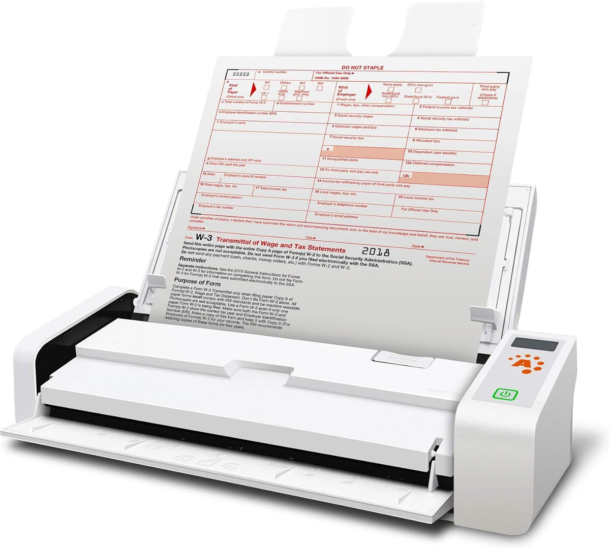 Hybrid Duplex Document Scanner with Receipt Software for Windows PC E7400
