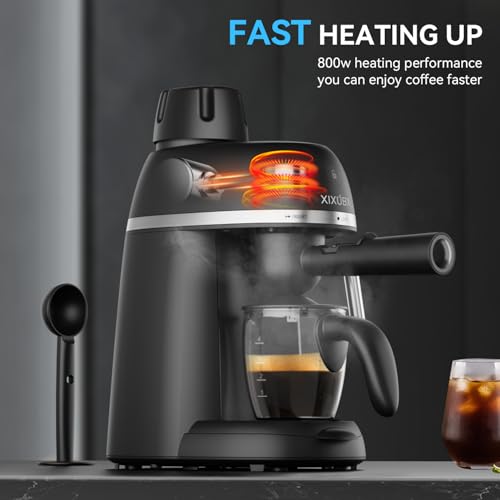 Black 3.5 Bar Espresso & Cappuccino Machine with Steam Wand T534