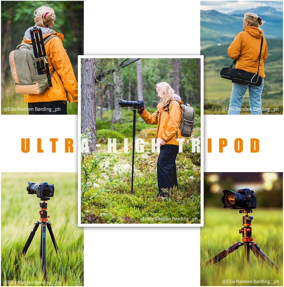 94 Inch 4 Section Aluminium Camera Tripod with 360 Degree Ball Head Quick Release Plate C8399