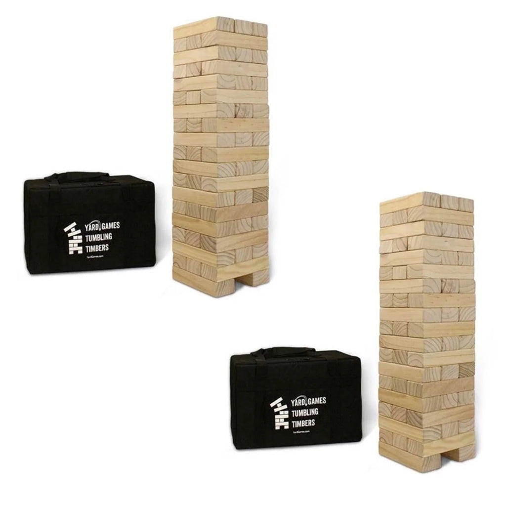 Natural Pine Wood Stacking Game 2 Pack D928503