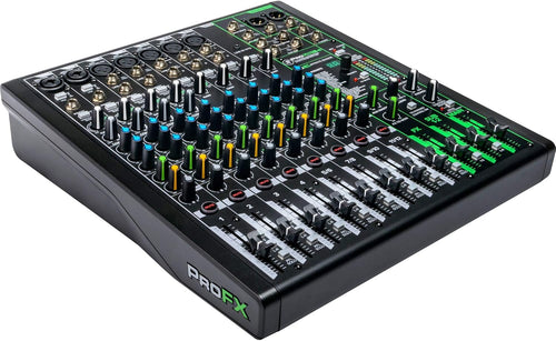12-Channel Unpowered Mixer with TRS Cable, XLR Cable, Adapter and Cable Ties D28344