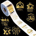 1000Pcs Clear Gold Foil Christmas Stickers Y853866