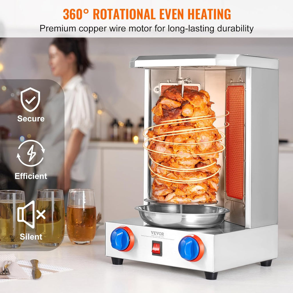 13 lbs Capacity Gas Vertical Broiler Shawarma Machine C541577
