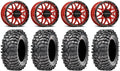 14" Red Wheels 30" Tires Y1127