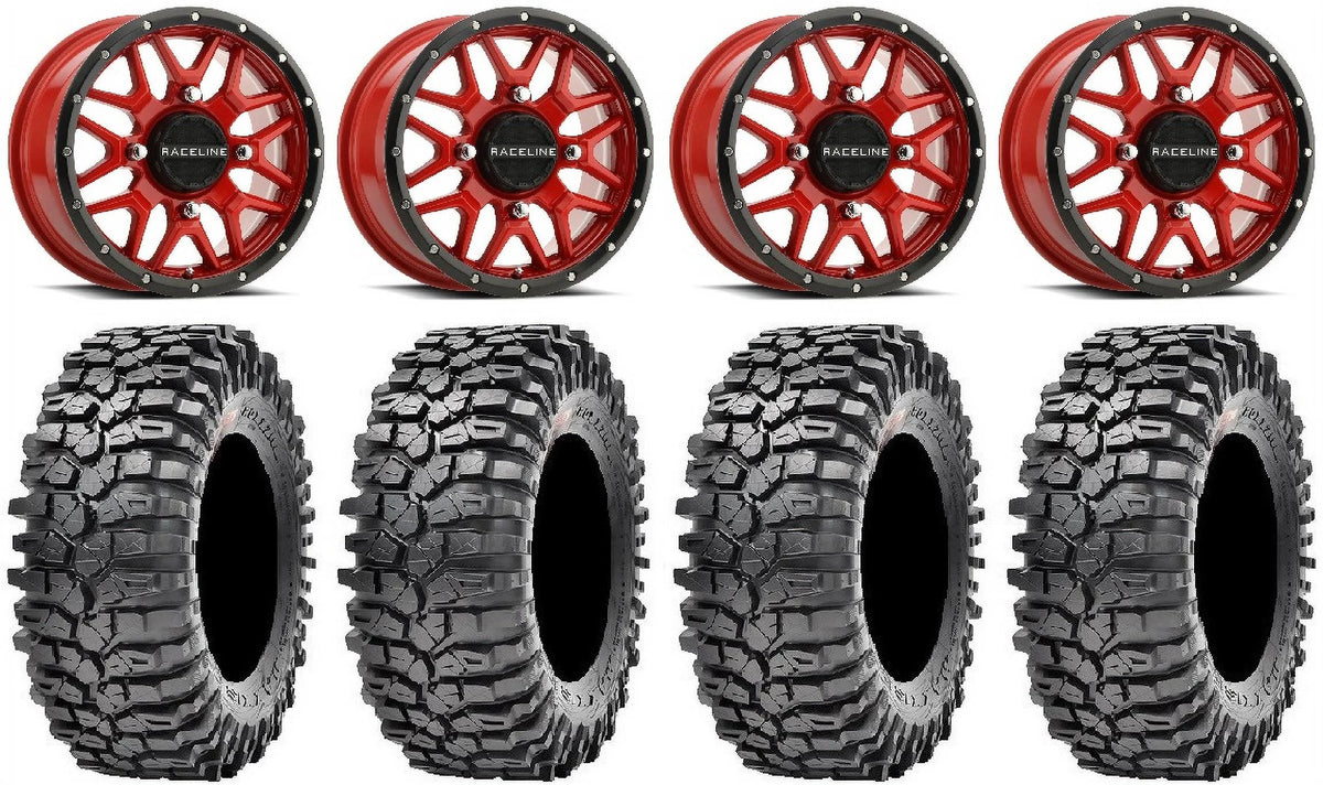 14" Red Wheels 30" Tires Y1127