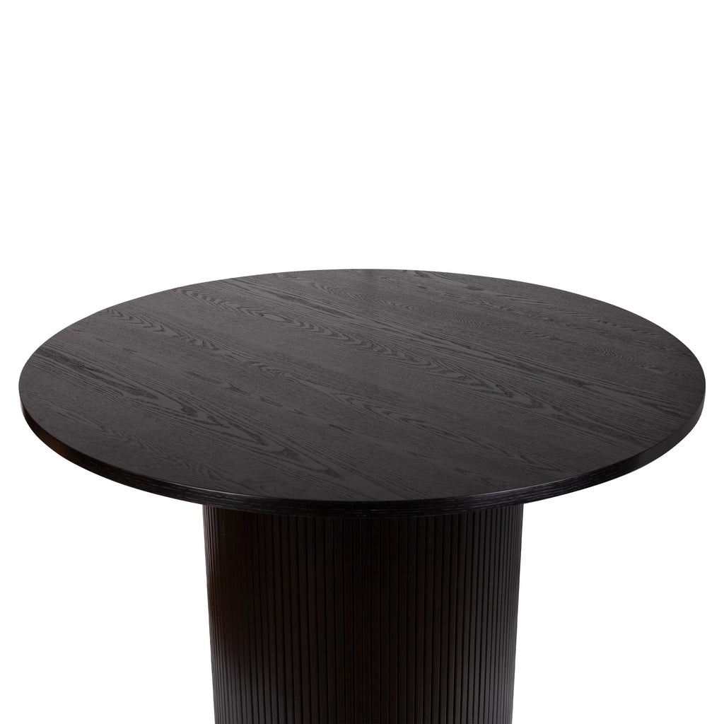 Black Solid Wood Round Dining Table S59997