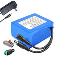 12V 6000mAh Rechargeable Lithium-Ion Battery Pack with Charger J49540
