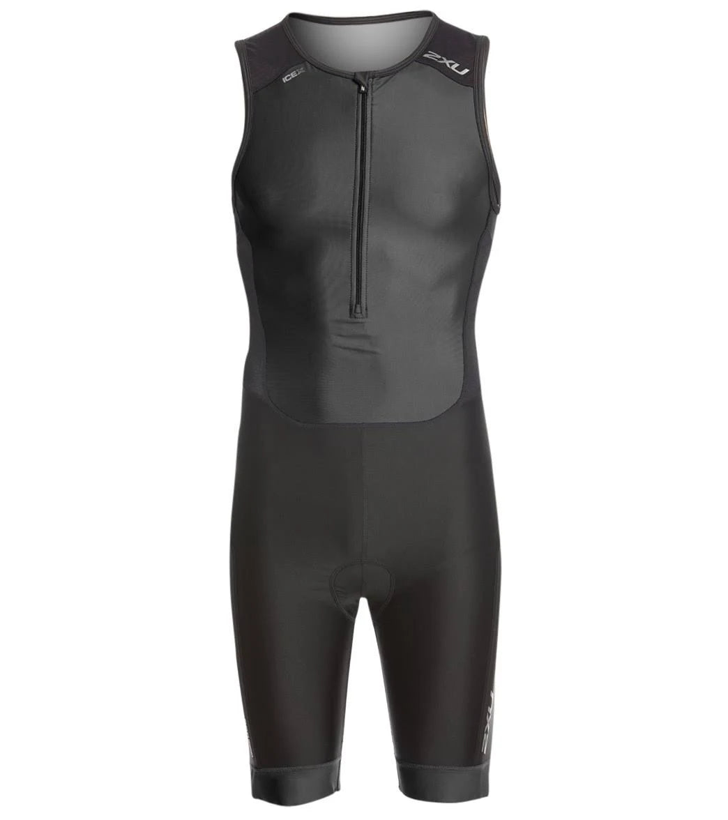 Black Front Zip Trisuit V703