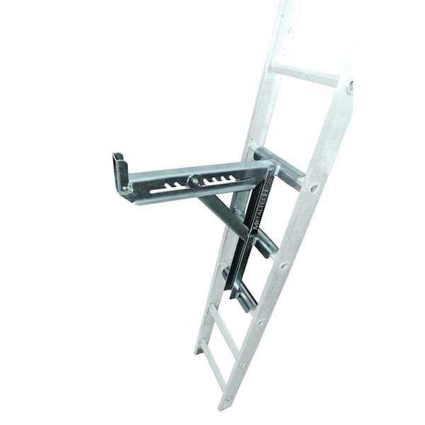 21.75 in. x 10 in. x 29 in. Aluminum Adjustable 3-Rung Ladder Jacks N600708