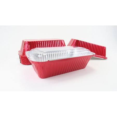 Colored 2 lb. Foil Loaf Pan with Lid K8206
