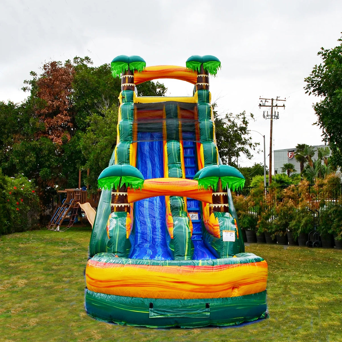 19FT Inflatable Water Slide with Detachable Pool T82571