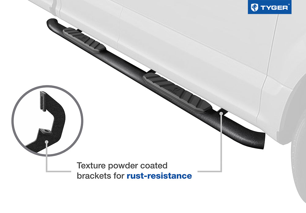 3.5" Extended Cab Side Step Rail Nerf Bars Q94478